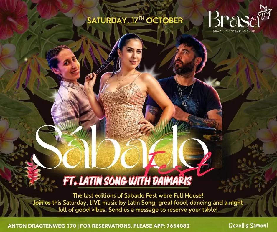 Flyer van Sábado Fest bij BRASA