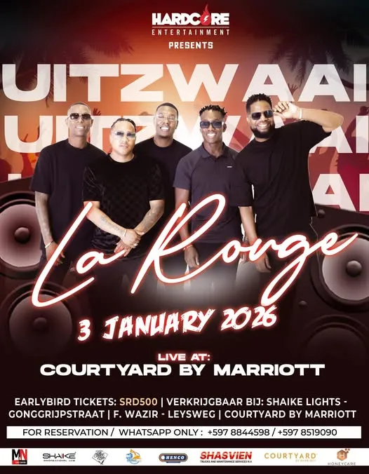 Flyer van La Rouge bij Courtyard by Marriott
