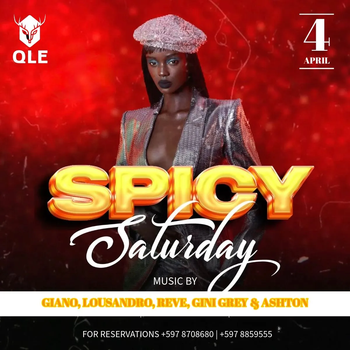 Flyer of SPICY Saturday at QLE