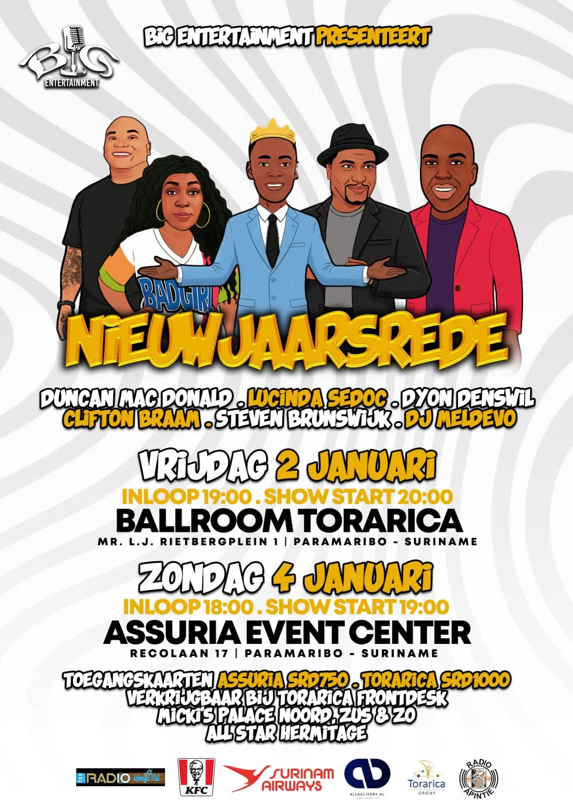 Flyer of Nieuwjaarsrede at Assuria Event Center