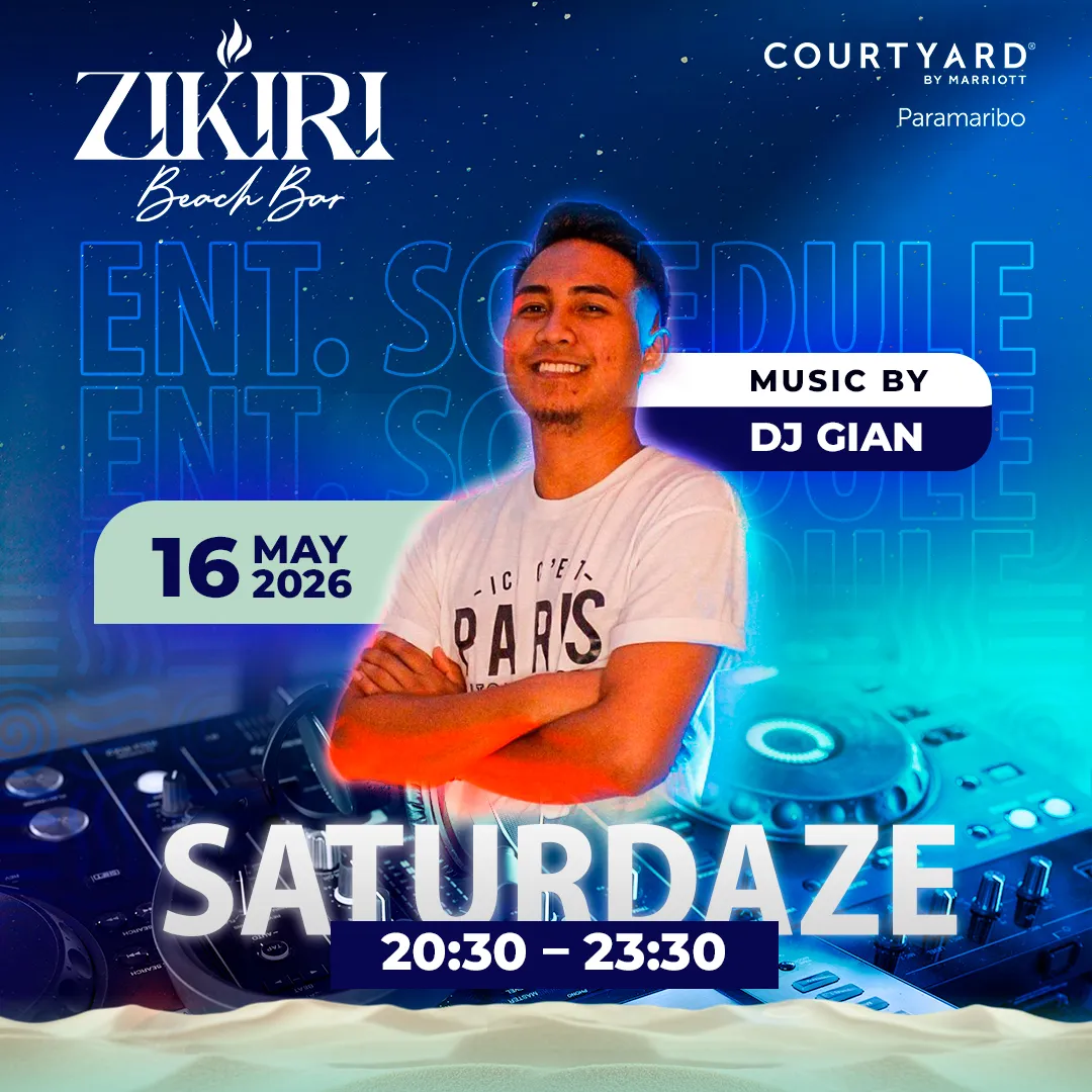 Flyer of SATURDAZE at Zikiri Beach Bar