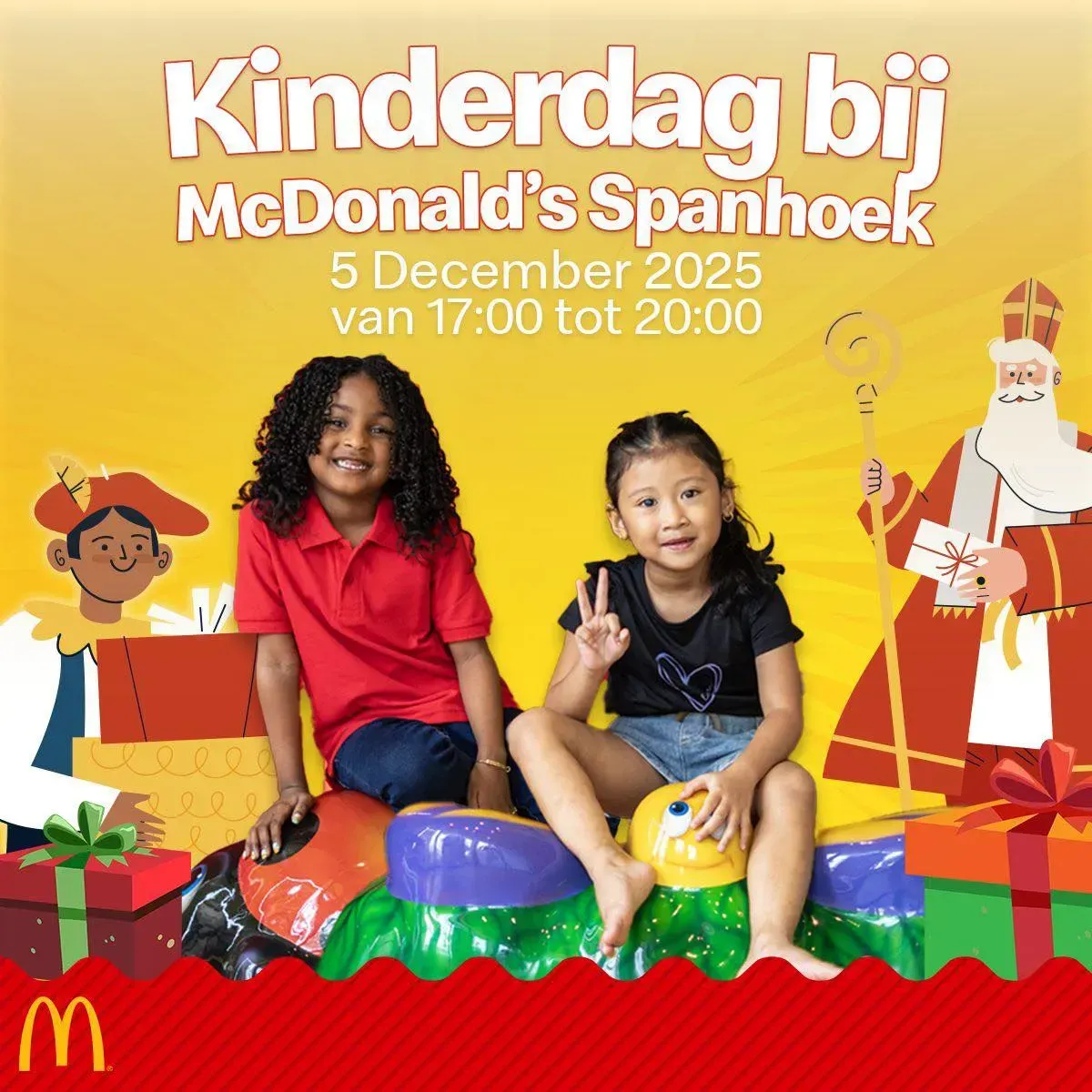 Flyer of Kinderdag bij McDonald's Spanhoek at McDonald's Spanhoek
