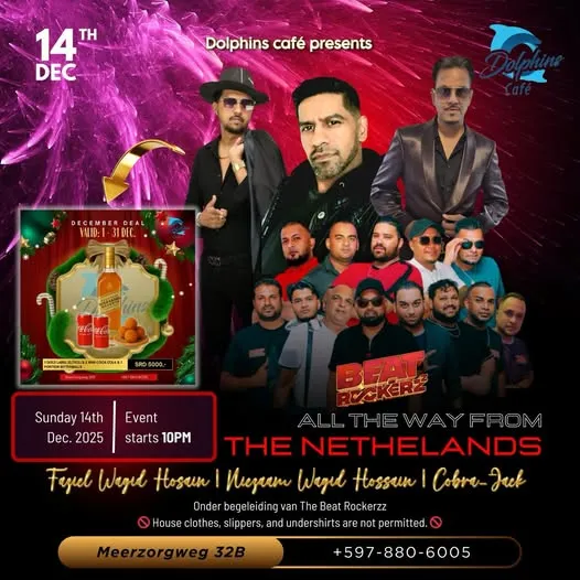 Flyer van All the Way from The Netherlands bij Dolphins Café