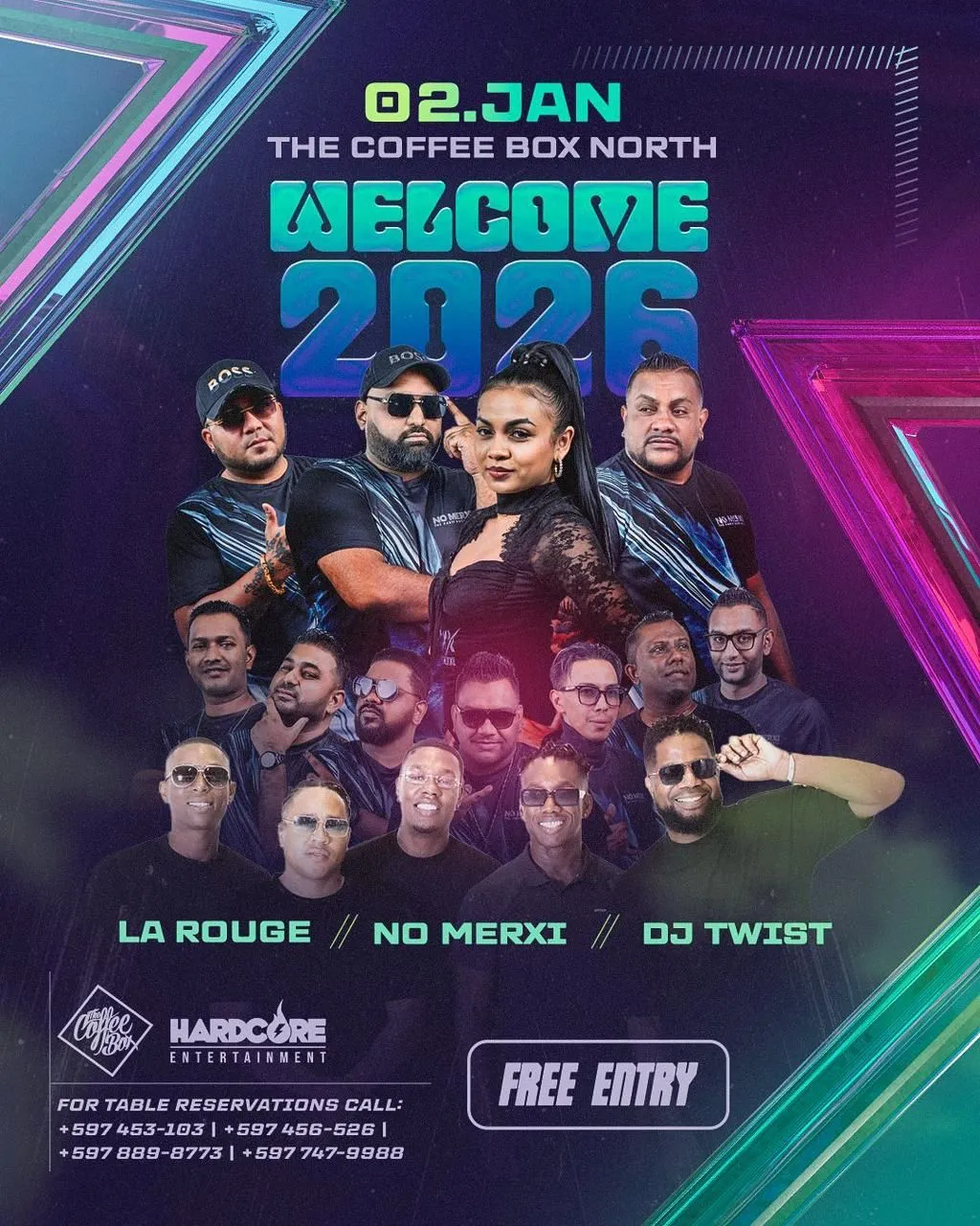 Flyer of Welcome 2026 at The Coffee Box North