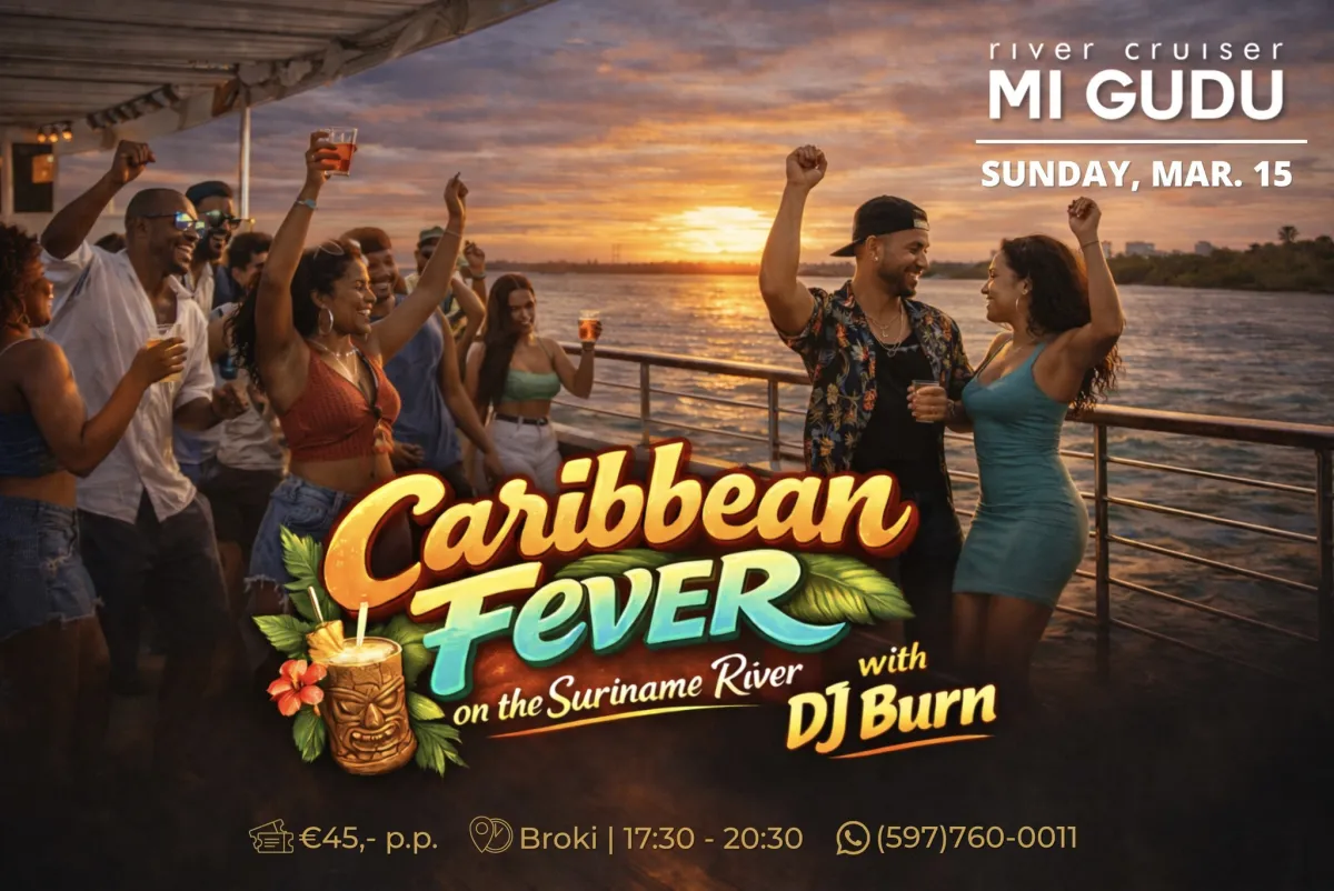 Flyer van Caribbean Fever bij Mi Gudu