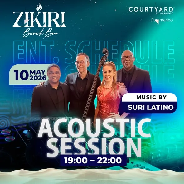 Flyer van ACOUSTIC SESSION bij Zikiri Beach Bar