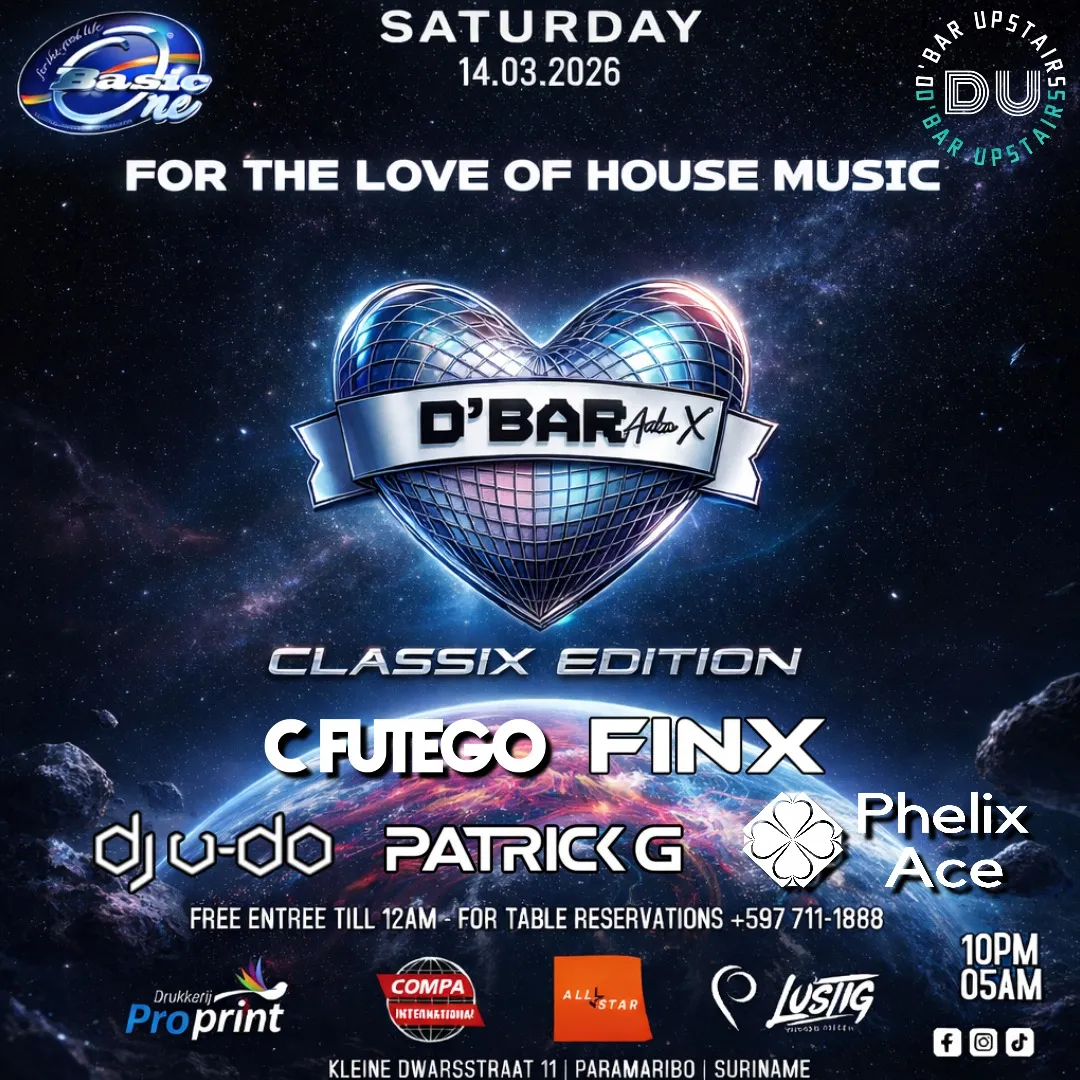 Flyer of FOR THE LOVE OF HOUSE MUSIC at D'Bar Upstairs