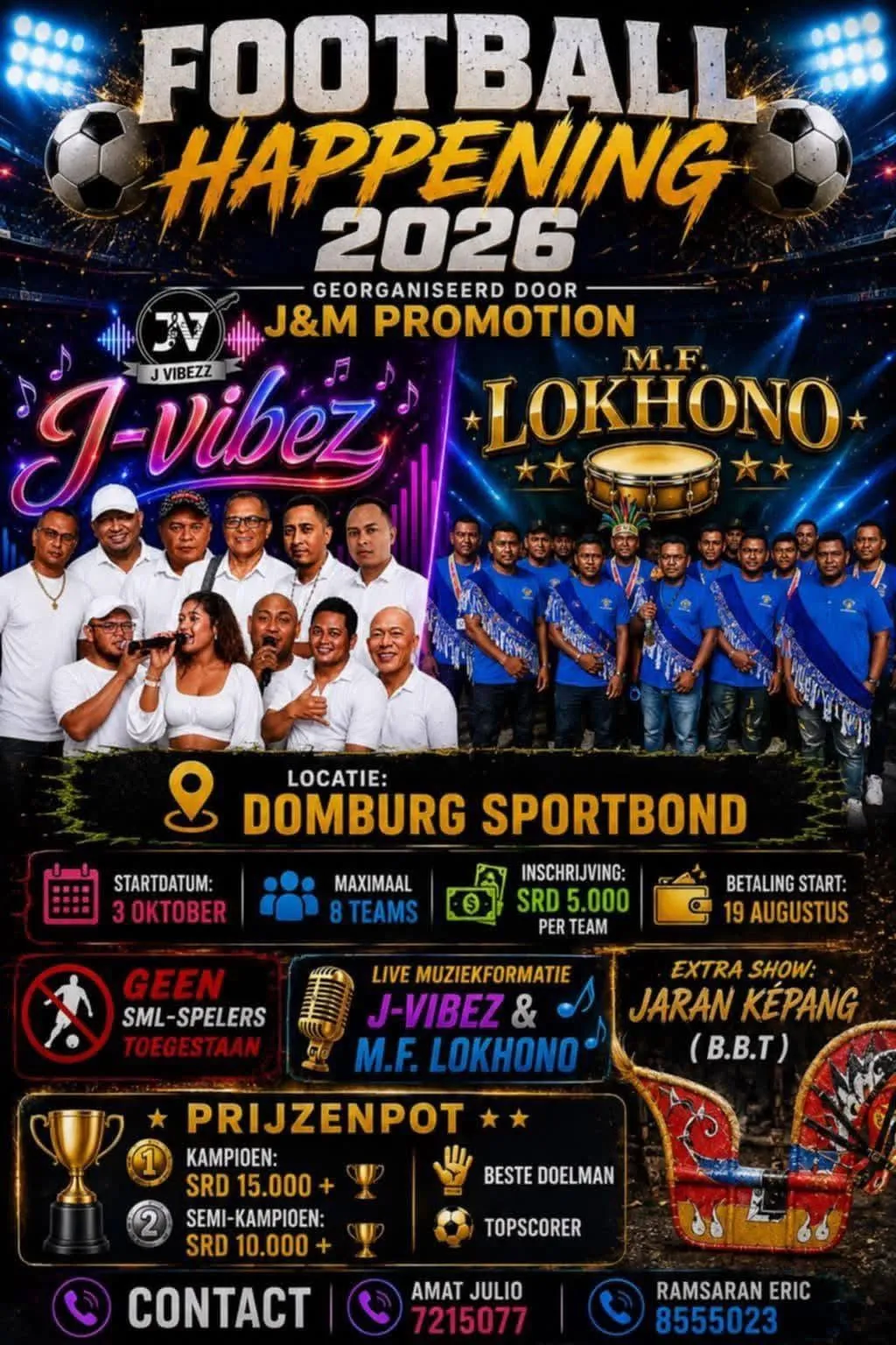 Flyer of FOOTBALL HAPPENING 2026 at Domburg Sport Bond