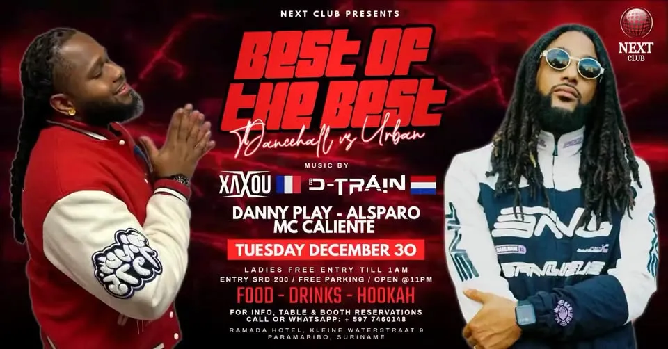 Flyer of Best of the Best: Dancehall vs Urban at Next Club