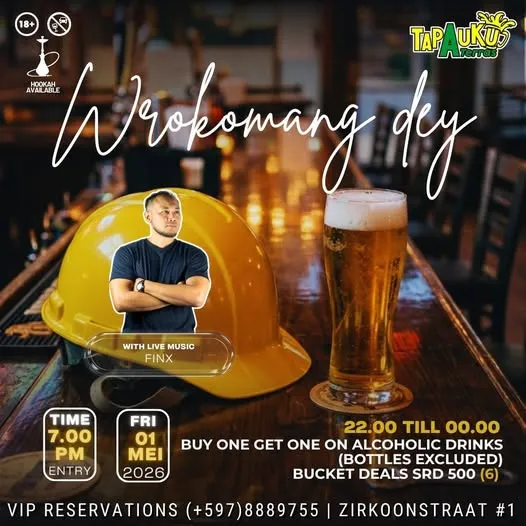 Flyer van Wrokomang dey bij Tap A Uku
