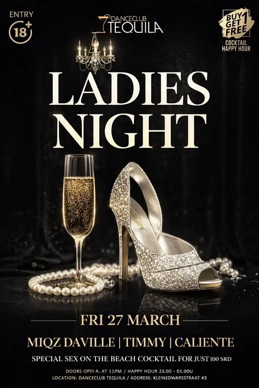 Flyer of LADIES NIGHT at Danceclub Tequila