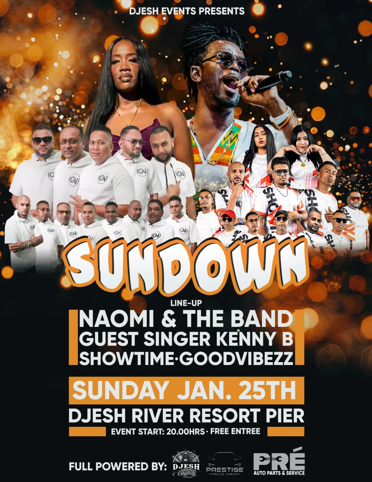 Flyer of Sundown at Djesh River Resort Pier
