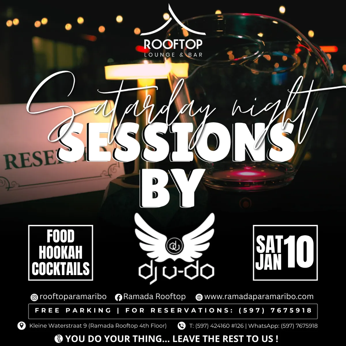 Flyer of Saturday Night Sessions at Ramada Rooftop