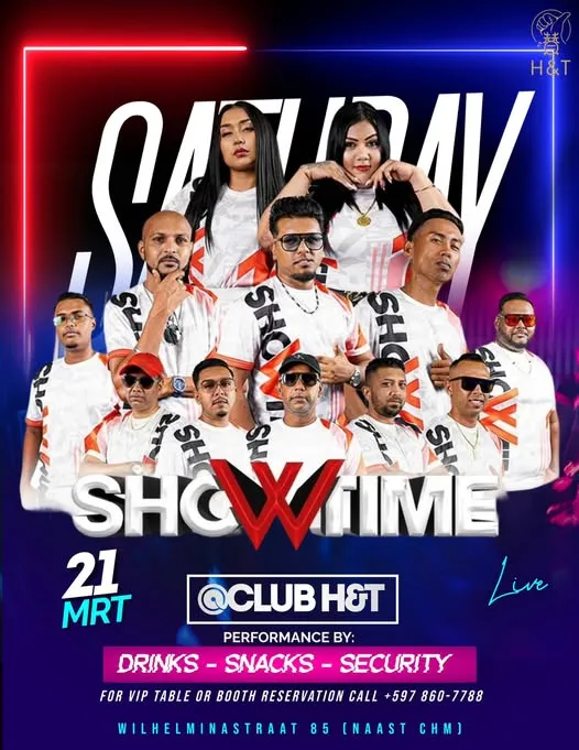 Flyer of SHOWTIME at Club H&T