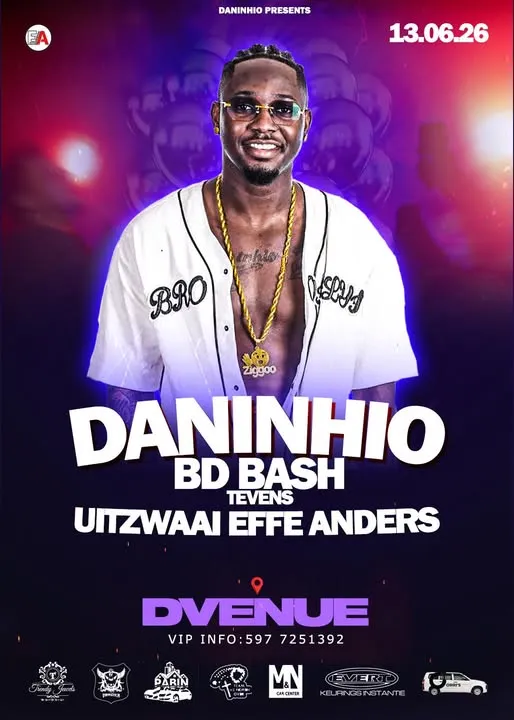 Flyer van DANINHIO BD BASH bij D Venue