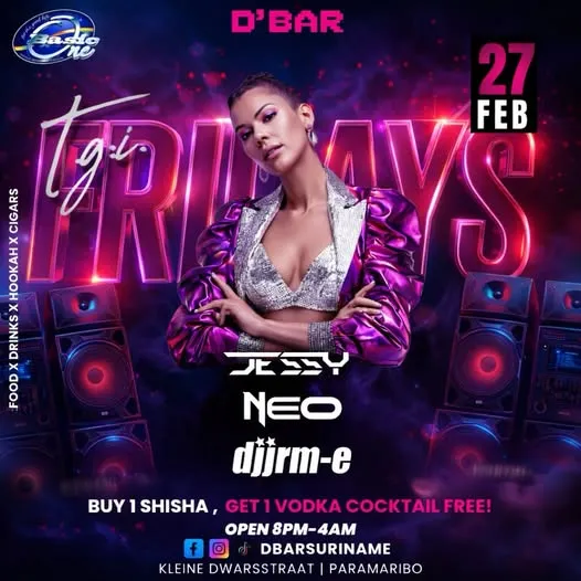Flyer of TGI FRIDAYS at D'Bar
