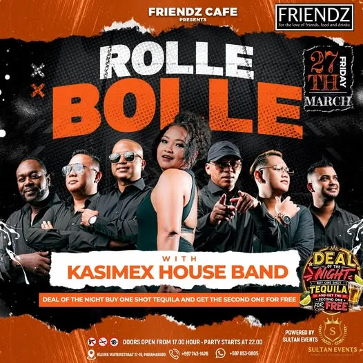 Flyer van ROLLE x BOLLE bij Cafe Friendz
