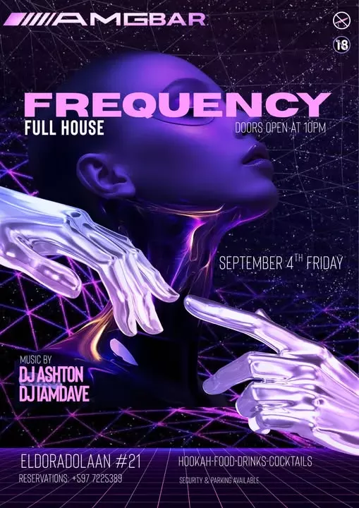 Flyer van FREQUENCY bij AMG Bar