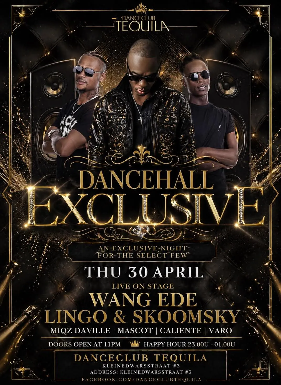 Flyer of DANCEHALL EXCLUSIVE at Danceclub Tequila