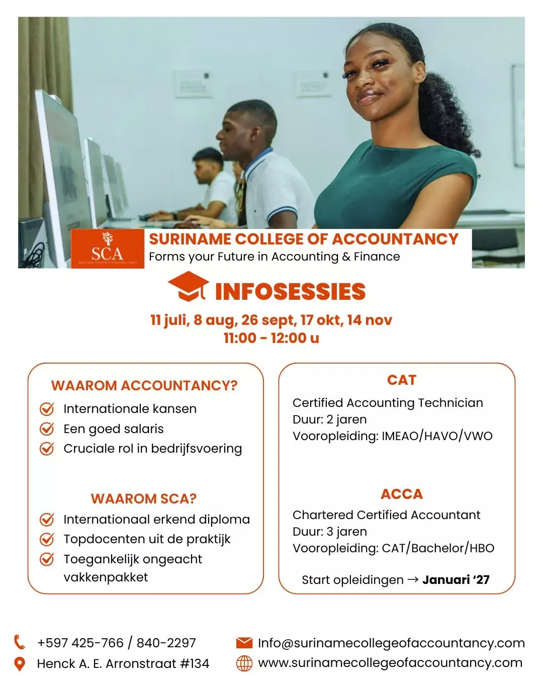 Infosessies Suriname College of Accountancy