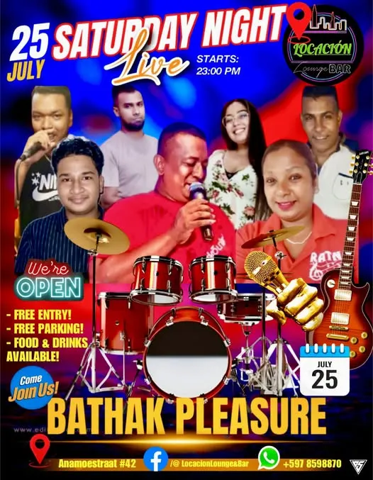 Flyer of Saturday Night Live at Locación Lounge & Bar