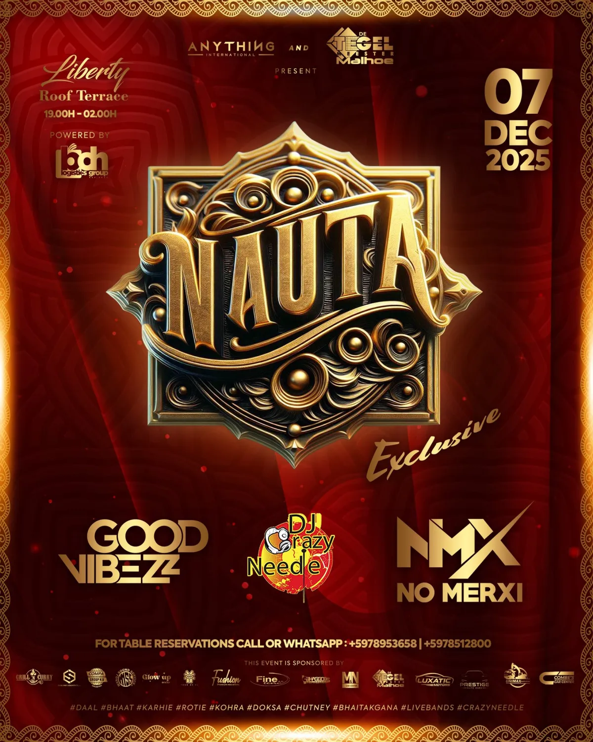 Flyer van Nauta bij Liberty Roof Terrace