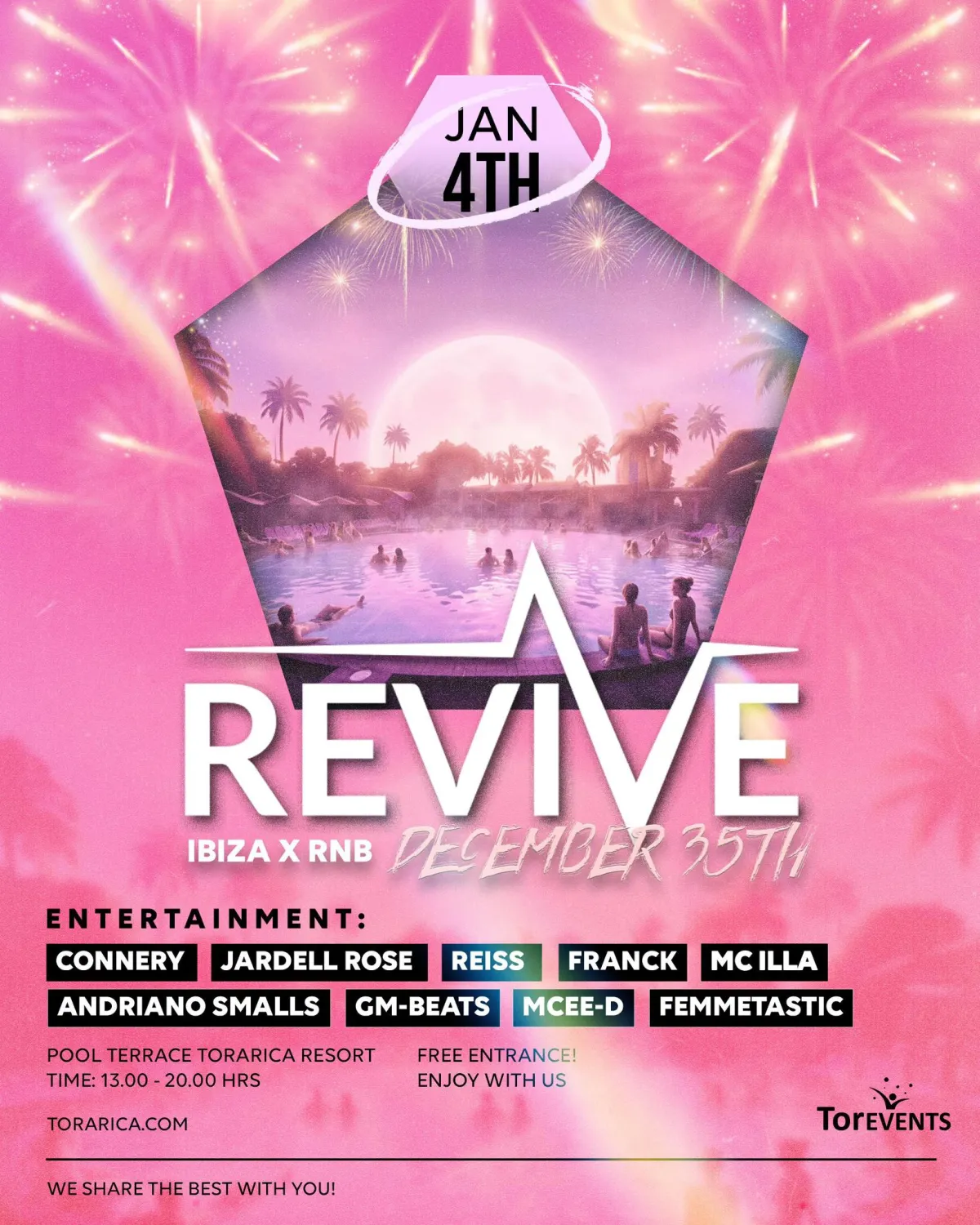 Flyer van Revive bij Torarica