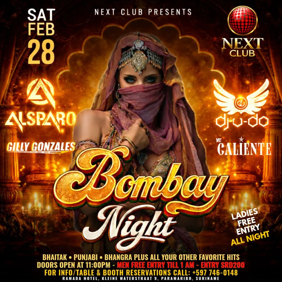 Flyer van Bombay Night bij Next Club