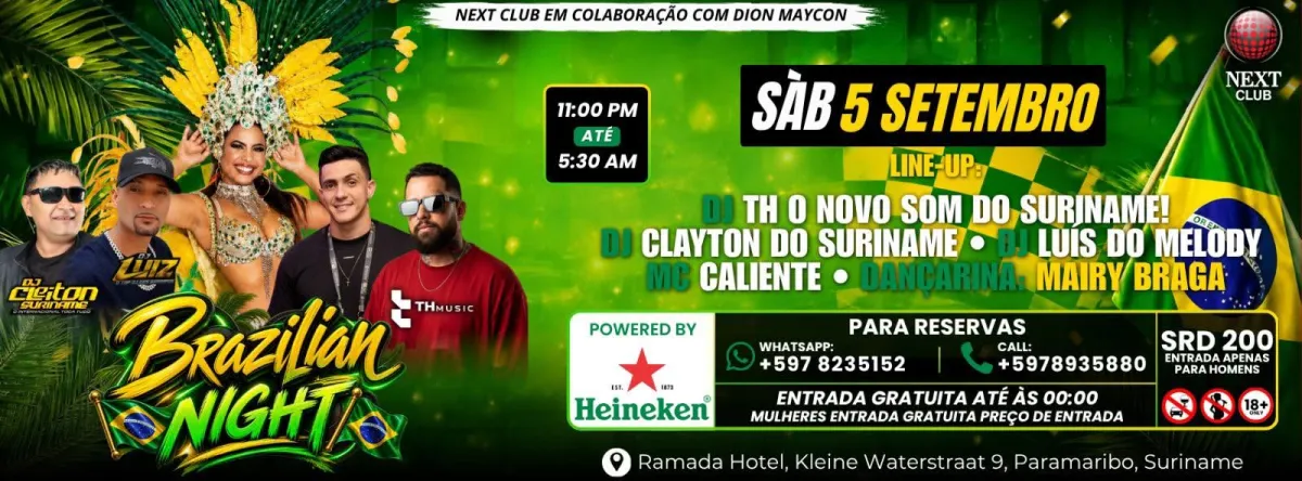 Flyer of Brazilian Night at Next Club