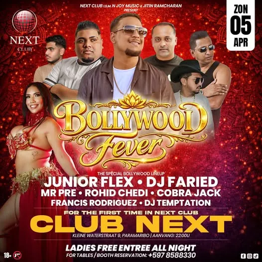 Flyer van Bollywood Fever bij Next Club