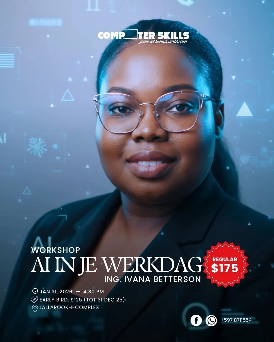 Flyer of AI IN JE WERKDAG at Lalla Rookh Complex, gebouw 2, zaal 1